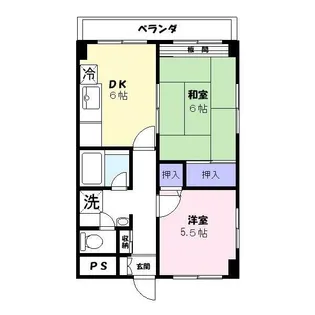 ハイツアオキ第12【2階】の間取り