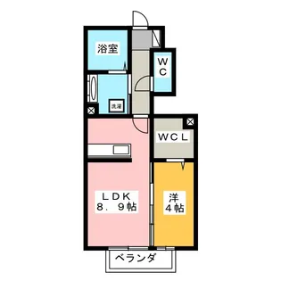 レジデンスかかみ野【1階】の間取り