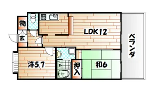 オークランド桜通り【3階】の間取り