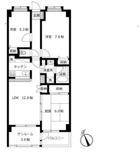 エリジオン【3階】の間取り