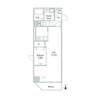 アルファコート谷在家【7階】の間取り