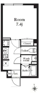 レピュア王子神谷レジデンス【2階】の間取り
