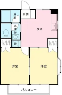 アルカサーノ白糸台【2階】の間取り
