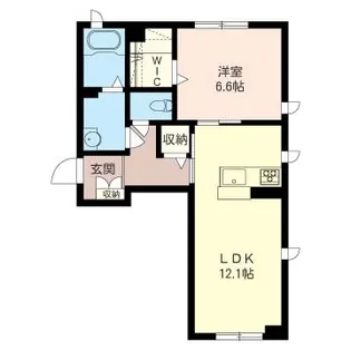 フロリサント【1階】の間取り