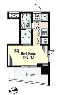 レジディア市谷薬王寺【6階】の間取り
