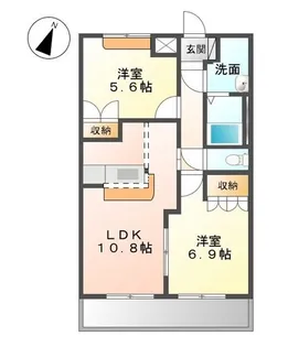 グレートノーブルA【2階】の間取り