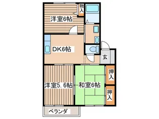 レグルス・オザワA【1階】の間取り