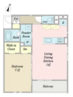 Soleil Nakatani【2階】の間取り