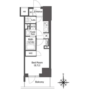 コンフォリア東新宿【3階】の間取り