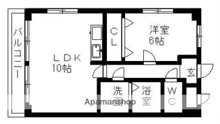 クリサンセマム青山II【1階】の間取り