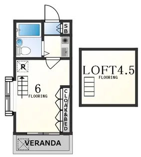 サンハウスタカノ【2階】の間取り