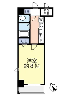 グランヴァン銀座東【2階】の間取り