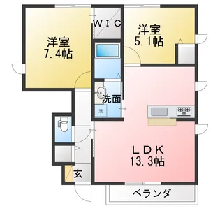インビクタス D【1階】の間取り