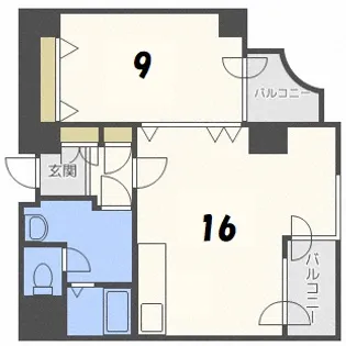 ビッグパレス西線EAST【7階】の間取り