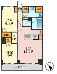 グランカーサ瑞江【4階】の間取り