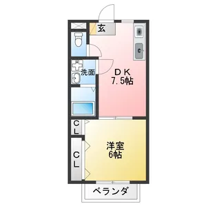 グレイス知多【1階】の間取り