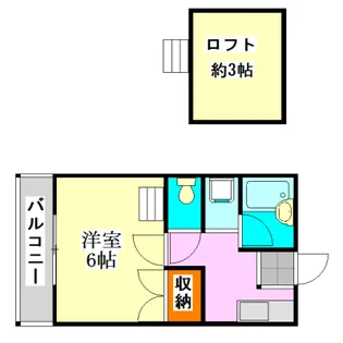 エクセル東船橋C棟【2階】の間取り