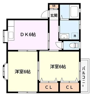 ブランドールカマクラ【1階】の間取り