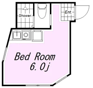ユナイト岸谷バンビーナ【1階】の間取り