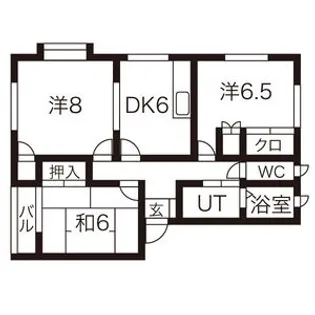 アドヴァンスA【2階】の間取り