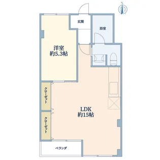 希望が丘第2コーポラスD棟【4階】の間取り