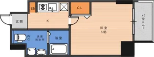 Live Casa 田辺【5階】の間取り