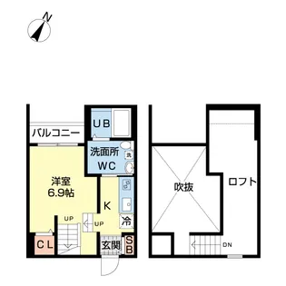 New grand【1階】の間取り