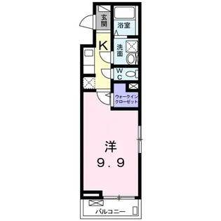 パレ・ドュ・アムール【2階】の間取り