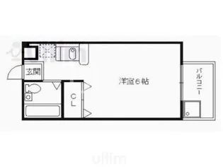 サンハイツ浅野【4階】の間取り