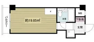 センターハイム大宮【4階】の間取り