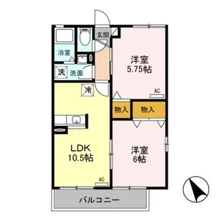 コムフォート・ソエム【3階】の間取り