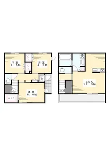 デュエットA【1階】の間取り