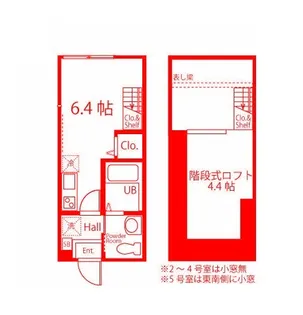 ハーミットクラブハウス追浜II【1階】の間取り