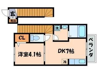 カ-サアザレア【2階】の間取り