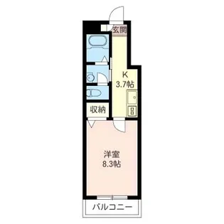 シュロス小竹【2階】の間取り