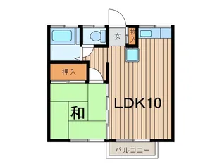 コーポ荒井【2階】の間取り