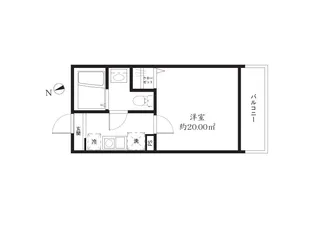 メルディア中浦和【1階】の間取り