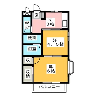 コーポ井出【2階】の間取り