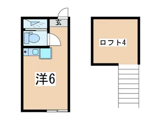 ユナイト横浜アカプルコ【1階】の間取り