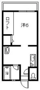 プチメゾン若葉G【2階】の間取り