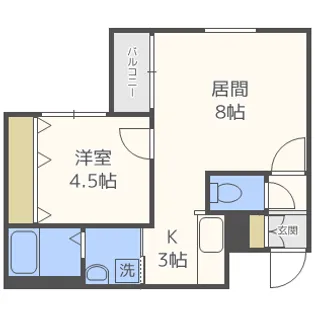 リュクス中の島【1階】の間取り