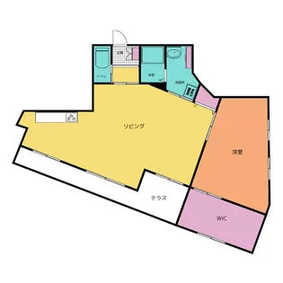 スリーティアラズ【1階】の間取り