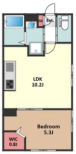 パーシモン四谷【1階】の間取り