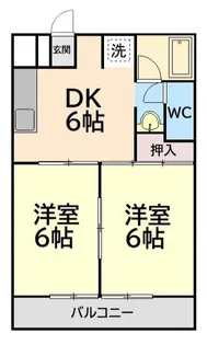 フラッツ本町西【3階】の間取り