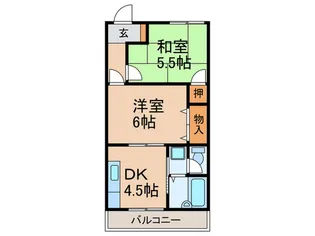 高丸マンション【4階】の間取り