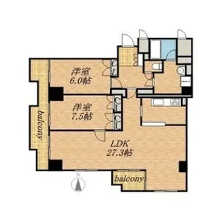 リージェントブランドビル【6階】の間取り