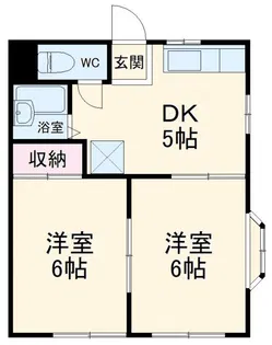 シャンポール溝口【1階】の間取り