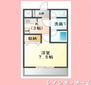 後関マンション【2階】の間取り
