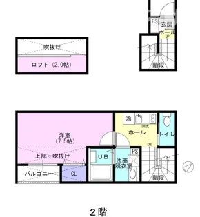 サラブレッドIII【2階】の間取り