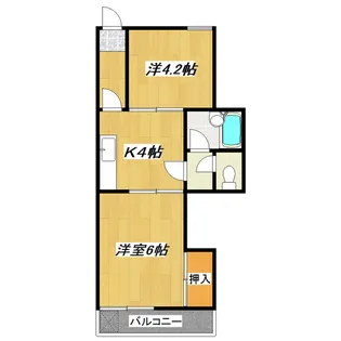 玉木マンション【5階】の間取り